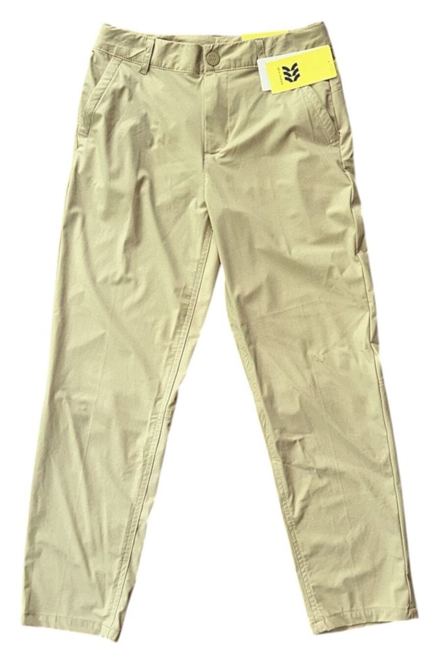 NWT All In Motion Adjustable Waist Moisture Wicking Khaki Golf Pants Boy's 10